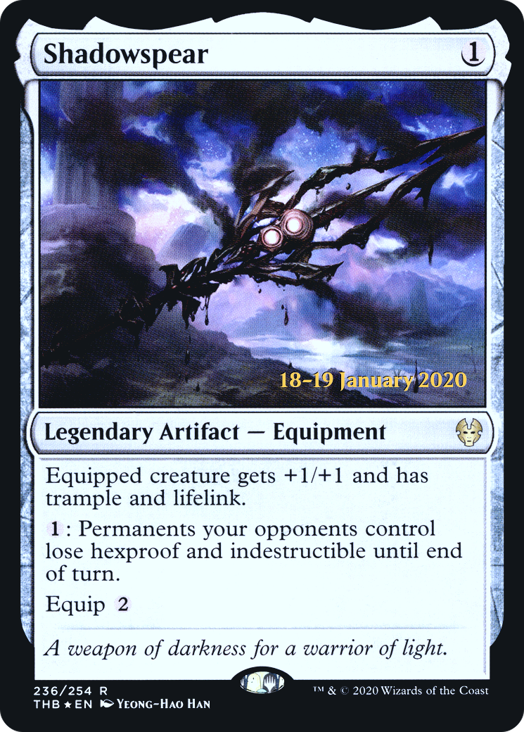 {R} Shadowspear [Theros Beyond Death Prerelease Promos][PR THB 236]