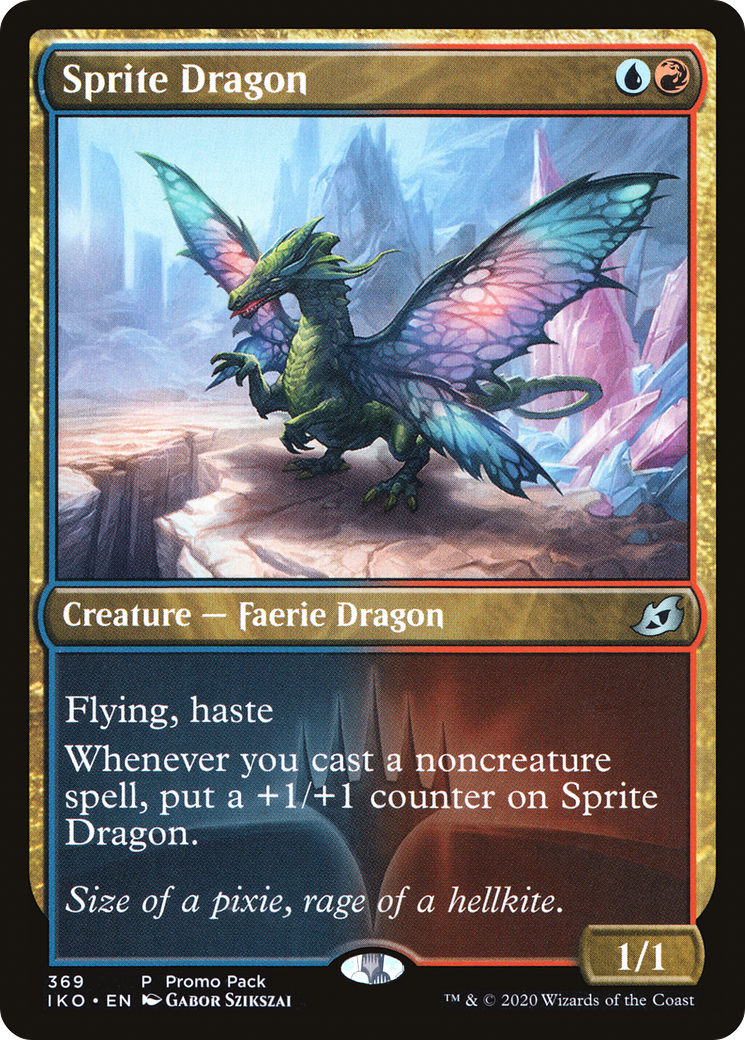 {C} Sprite Dragon (Promo Pack) [Ikoria: Lair of Behemoths Promos][PP IKO 369]