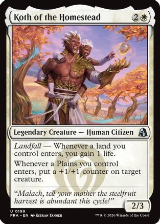 {C} Koth of the Homestead (Foil) [Reality Fracture] [FRA 199]