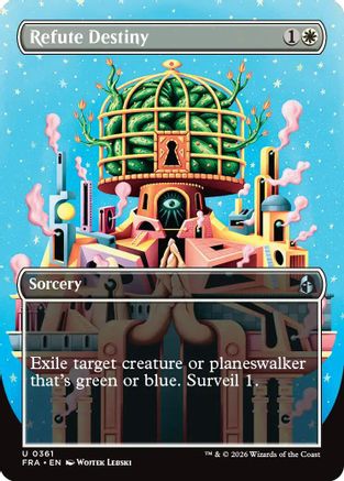 {C} Refute Destiny (Borderless) (Foil) [Reality Fracture] [FRA 361]