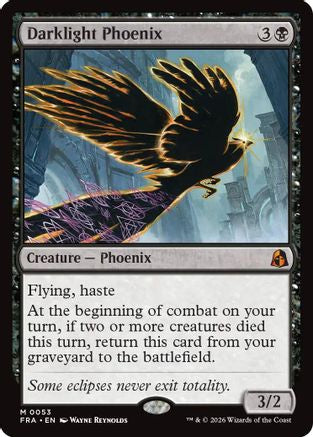 {R} Darklight Phoenix (Foil) [Reality Fracture] [FRA 053]
