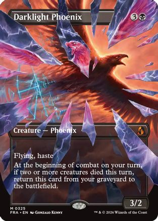 {R} Darklight Phoenix (Borderless) (0325) [Reality Fracture] [FRA 325]