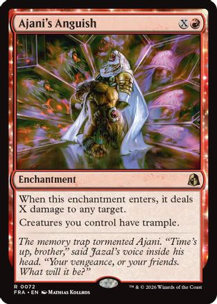 {R} Ajani's Anguish (Foil) [Reality Fracture] [FRA 072]