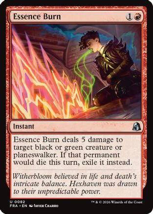 {C} Essence Burn [Reality Fracture] [FRA 082]
