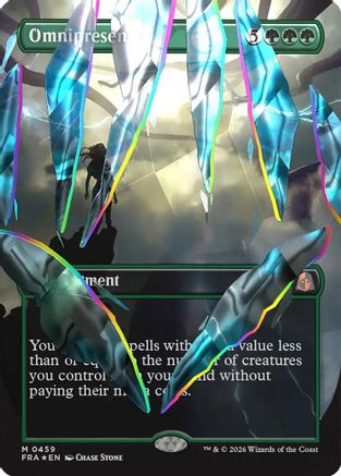 {R} Omnipresence (Borderless) (Facet Foil) (0459) (Foil) [Reality Fracture] [FRA 459]