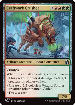 {C} Craftwork Crusher (Foil) [Reality Fracture] [FRA 127]