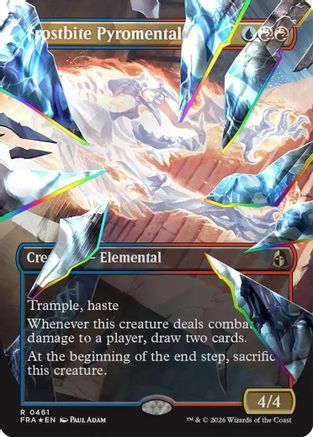 {R} Frostbite Pyromental (Borderless) (Facet Foil) (Foil) [Reality Fracture] [FRA 461]