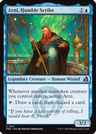 {C} Arni, Humble Scribe (Foil) [Reality Fracture] [FRA 211]