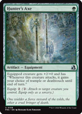 {C} Hunter's Axe (Foil) [Reality Fracture] [FRA 108]