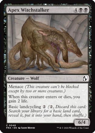 {C} Apex Witchstalker (Foil) [Reality Fracture] [FRA 048]