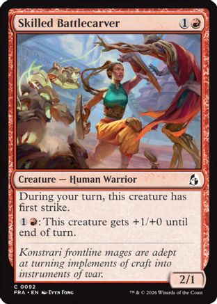 {C} Skilled Battlecarver (Foil) [Reality Fracture] [FRA 092]