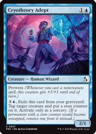 {C} Cryotheory Adept (Foil) [Reality Fracture] [FRA 027]