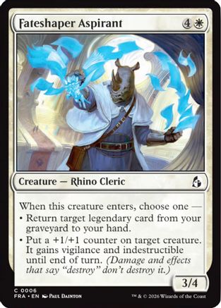 {C} Fateshaper Aspirant (Foil) [Reality Fracture] [FRA 006]
