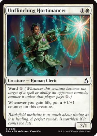 {C} Unflinching Hortimancer (Foil) [Reality Fracture] [FRA 023]