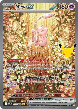 [PKM] Mew ex (152/128) Holofoil [ME 30th Celebration]