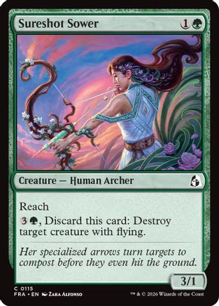 {C} Sureshot Sower (Foil) [Reality Fracture] [FRA 115]