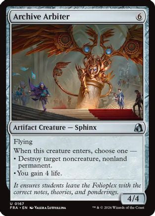 {C} Archive Arbiter (Foil) [Reality Fracture] [FRA 167]