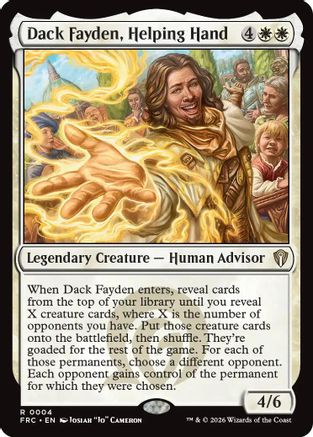 {R} Dack Fayden, Helping Hand [Commander Reality Fracture] [ 004]