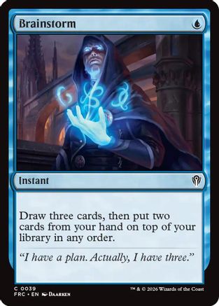 {C} Brainstorm [Commander Reality Fracture] [ 039]