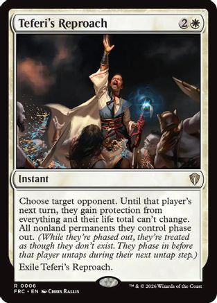 {R} Teferi's Reproach [Commander Reality Fracture] [ 004]