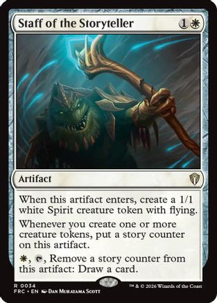 {R} Staff of the Storyteller [Commander Reality Fracture] [ 034]