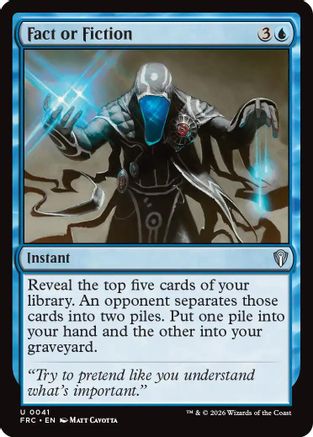 {C} Fact or Fiction [Commander Reality Fracture] [ 041]