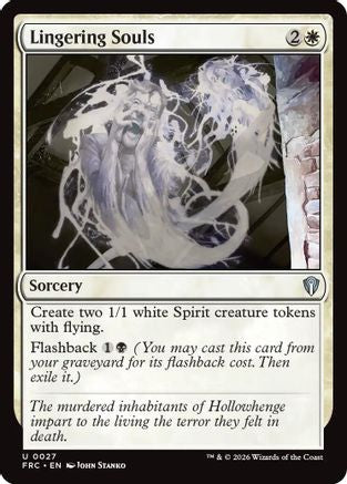 {C} Lingering Souls [Commander Reality Fracture] [ 027]