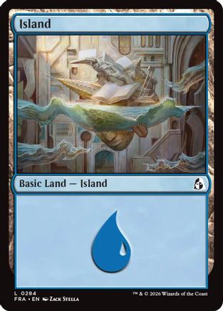 {C} Island (0284) (Foil) [Reality Fracture] [FRA 284]