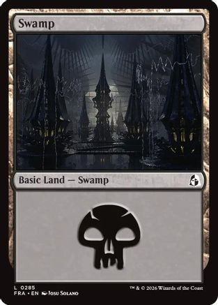 {C} Swamp (0285) (Foil) [Reality Fracture] [FRA 285]