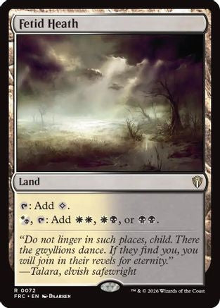 {R} Fetid Heath [Commander Reality Fracture] [ 072]