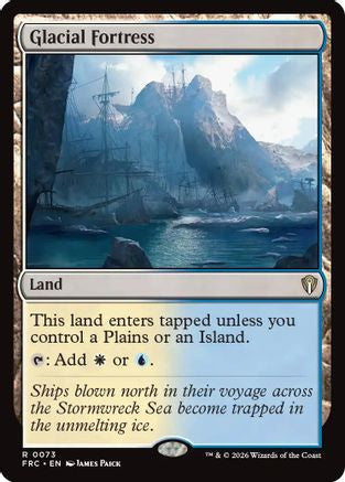 {R} Glacial Fortress [Commander Reality Fracture] [ 073]