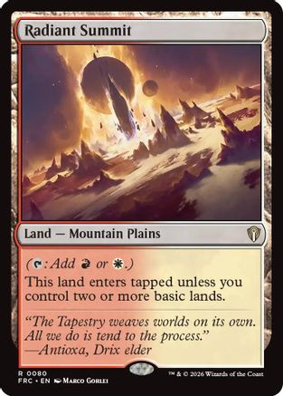 {R} Radiant Summit [Commander Reality Fracture] [ 080]