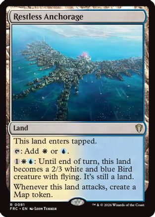 {R} Restless Anchorage [Commander Reality Fracture] [ 081]
