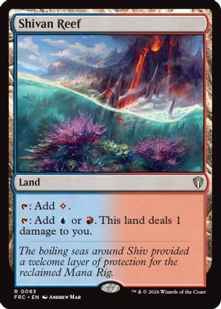 {R} Shivan Reef [Commander Reality Fracture] [ 083]