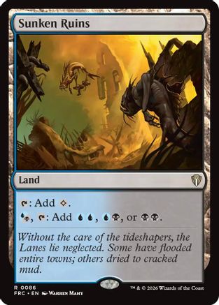 {R} Sunken Ruins [Commander Reality Fracture] [ 086]