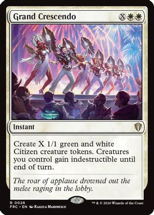 {R} Grand Crescendo [Commander Reality Fracture] [ 026]