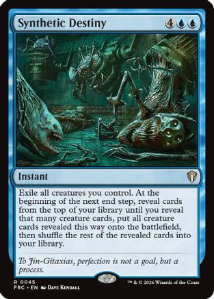 {R} Synthetic Destiny [Commander Reality Fracture] [ 045]