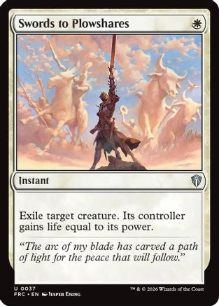 {C} Swords to Plowshares [Commander Reality Fracture] [ 037]