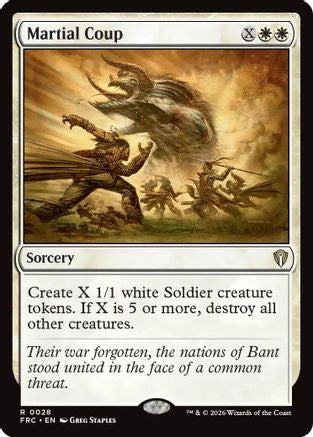 {R} Martial Coup [Commander Reality Fracture] [ 028]