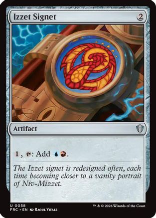 {C} Izzet Signet [Commander Reality Fracture] [ 058]