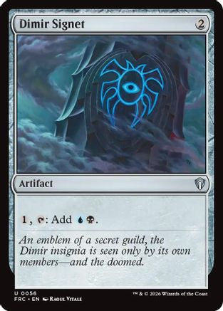 {C} Dimir Signet [Commander Reality Fracture] [ 056]