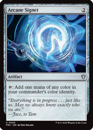 {C} Arcane Signet [Commander Reality Fracture] [ 020]