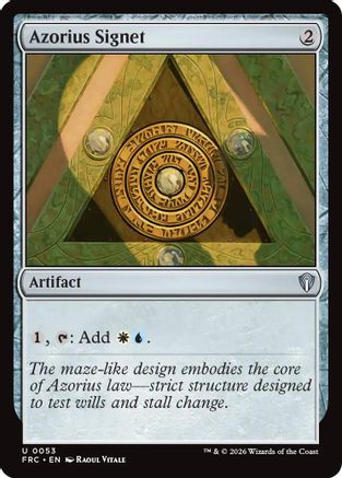 {C} Azorius Signet [Commander Reality Fracture] [ 053]