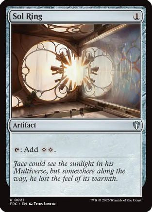 {C} Sol Ring [Commander Reality Fracture] [ 021]