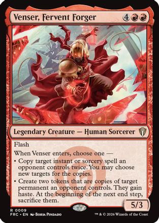 {R} Venser, Fervent Forger [Commander Reality Fracture] [ 009]