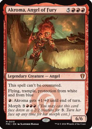 {R} Akroma, Angel of Fury [Commander Reality Fracture] [ 019]