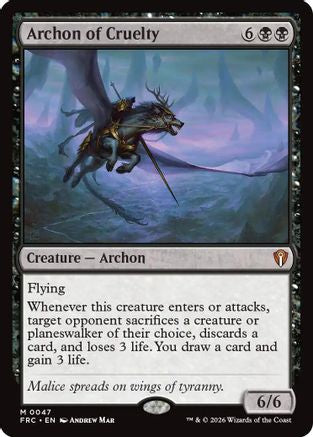 {R} Archon of Cruelty [Commander Reality Fracture] [ 047]