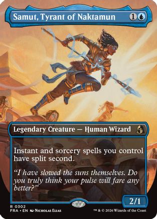 {R} Samut, Tyrant of Naktamun (Borderless) [Reality Fracture] [FRA 302]