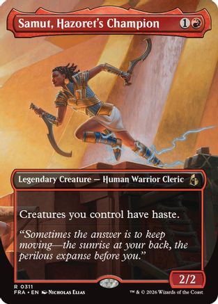 {R} Samut, Hazorer's Champion (Borderless) [Reality Fracture] [FRA 311]