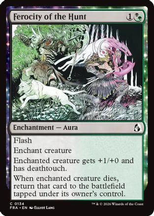 {C} Ferocity of the Hunt (Foil) [Reality Fracture] [FRA 134]